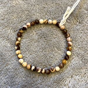 Handmade Brown Zebra Jasper Bracelet